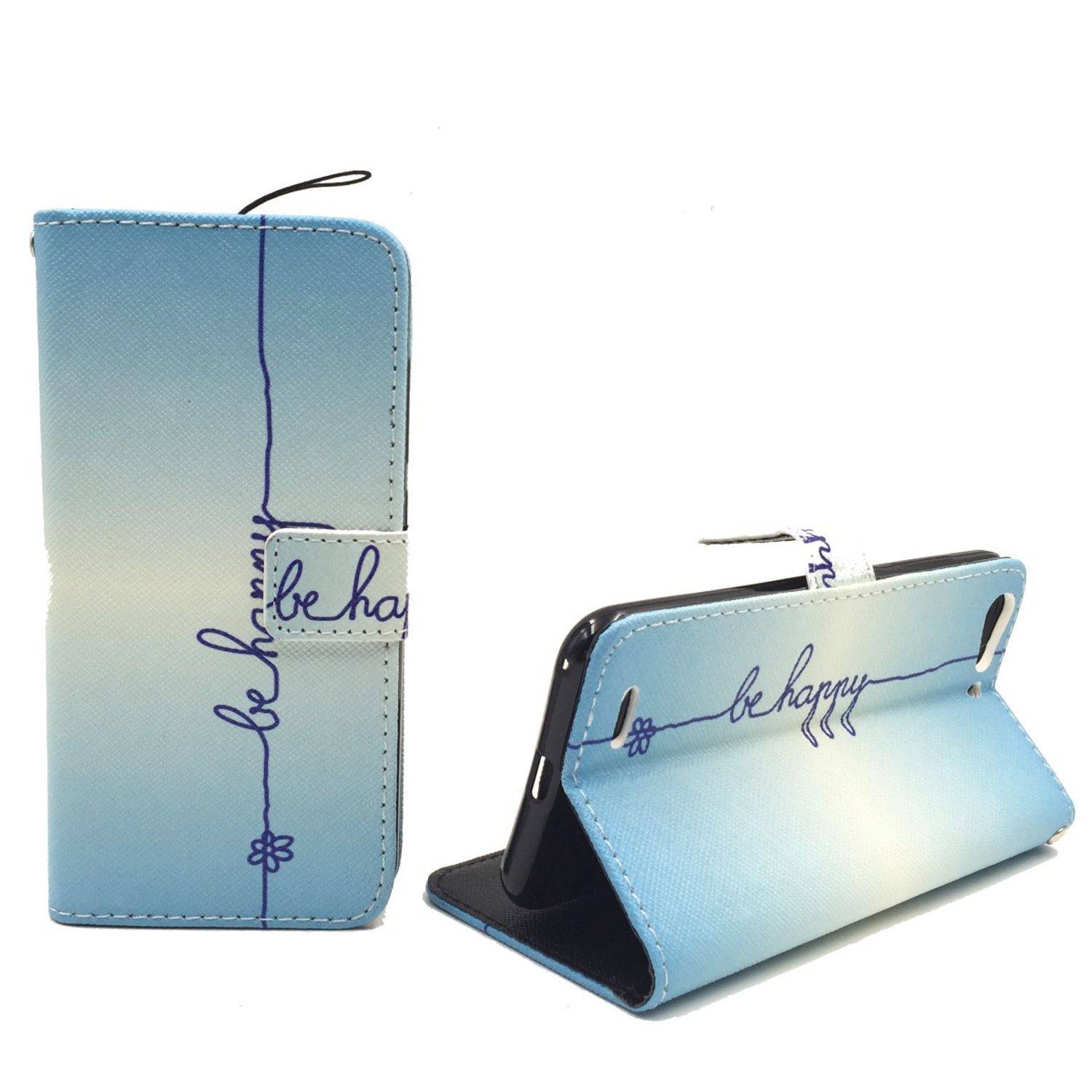 ZTE Blade V6 Handyhülle Bookcover Blau