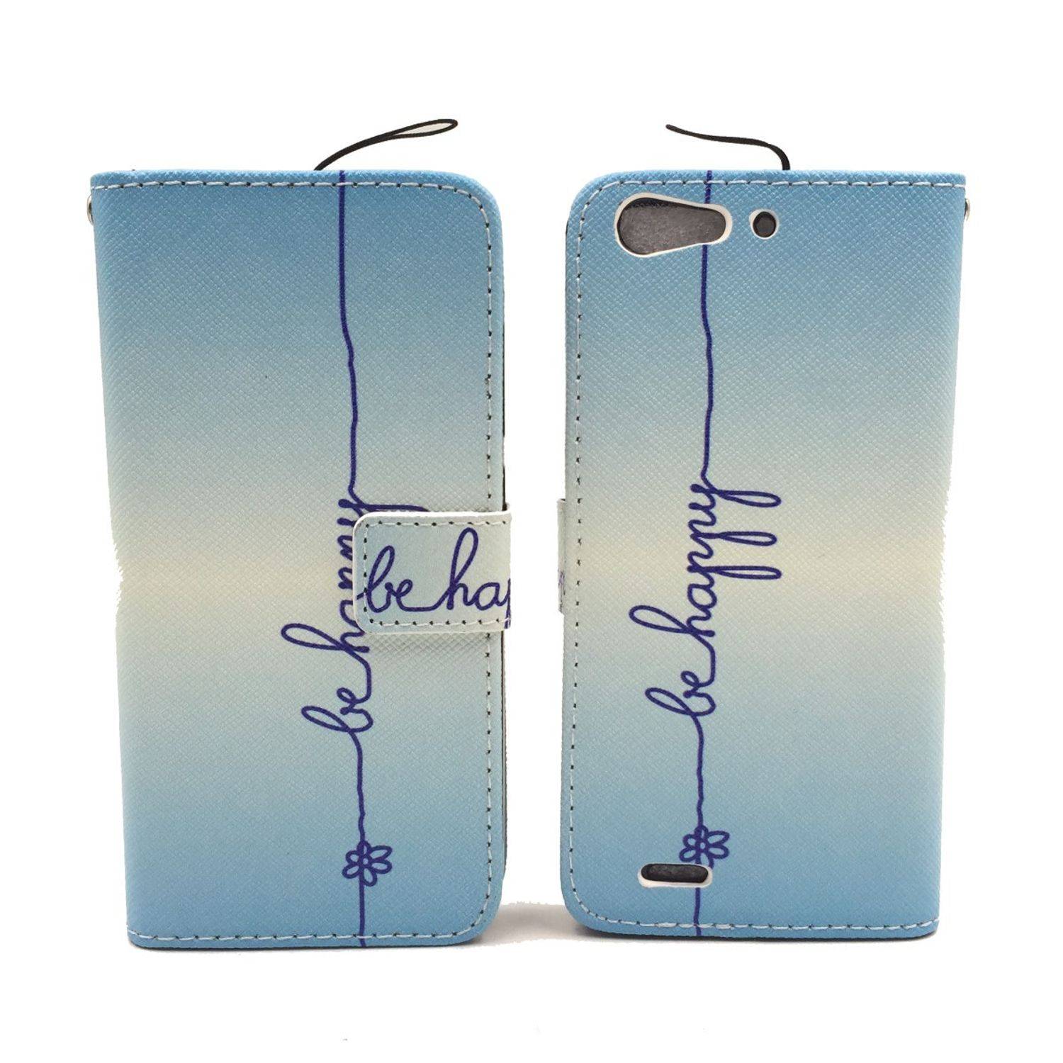 ZTE Blade V6 Handyhülle Bookcover Blau