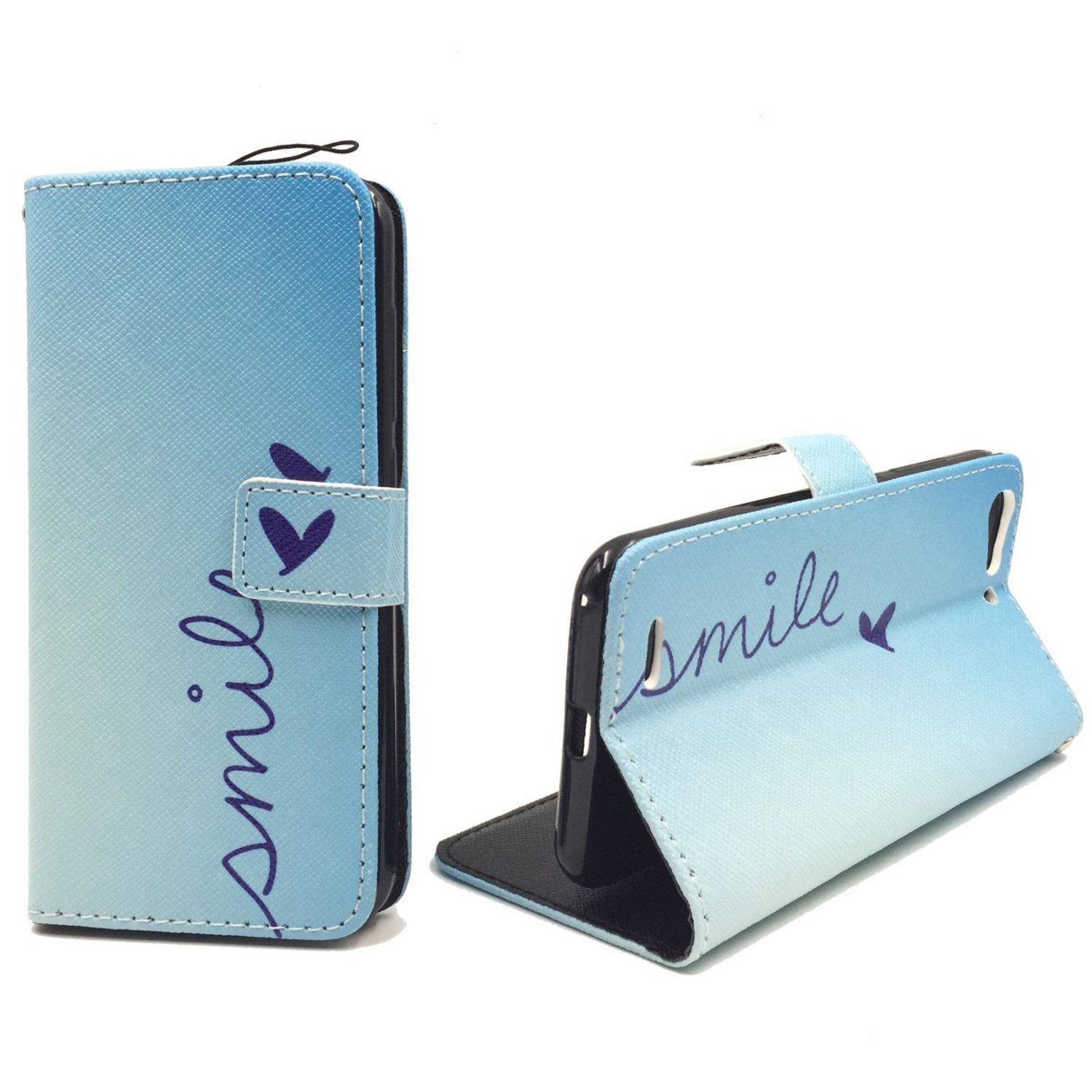 ZTE Blade V6 Handyhülle Bookcover Blau