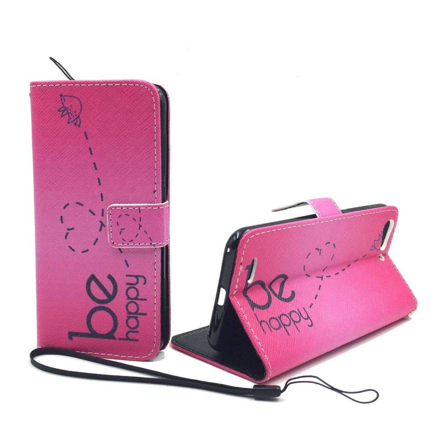 ZTE Blade V6 Handyhülle Bookcover Rosa