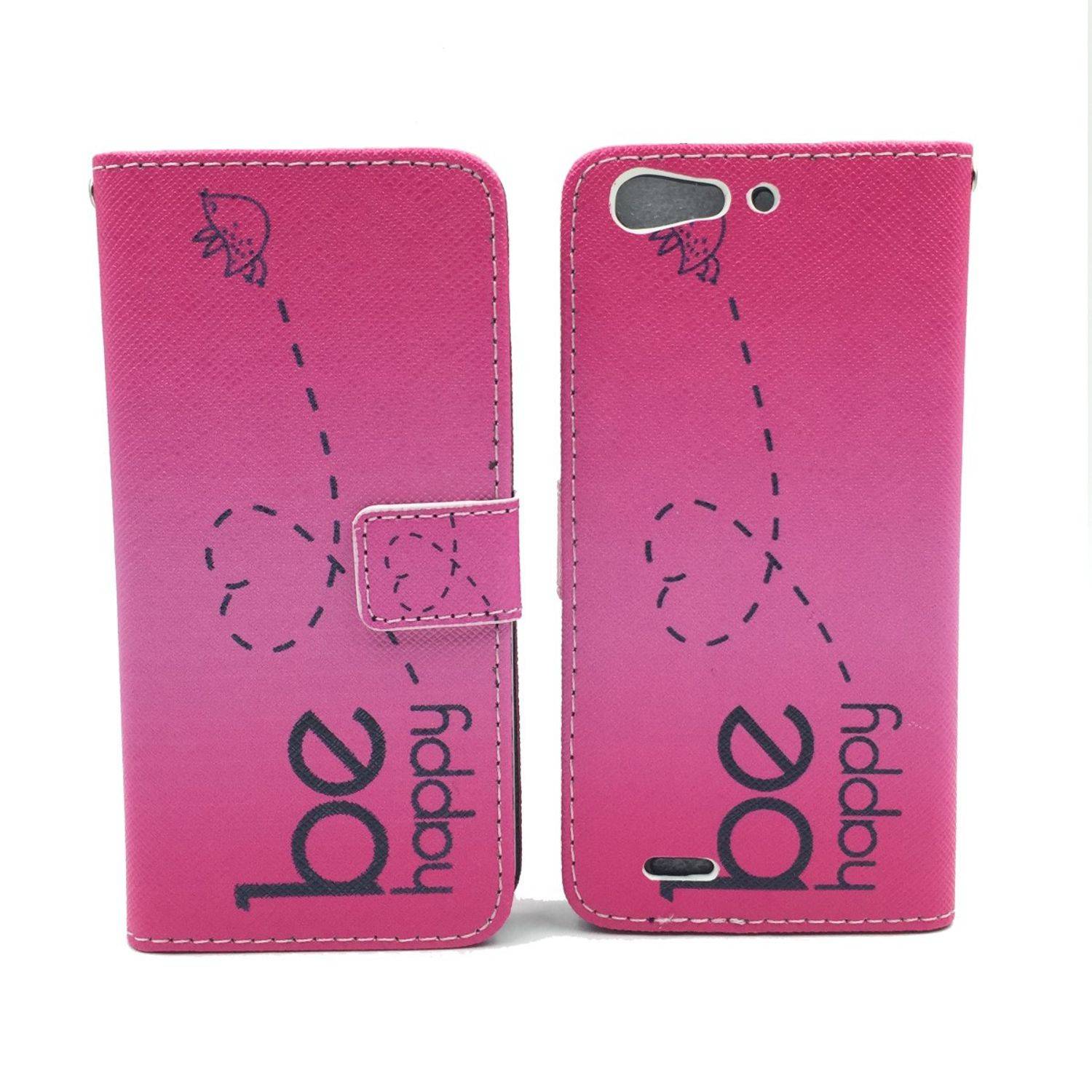 ZTE Blade V6 Handyhülle Bookcover Rosa