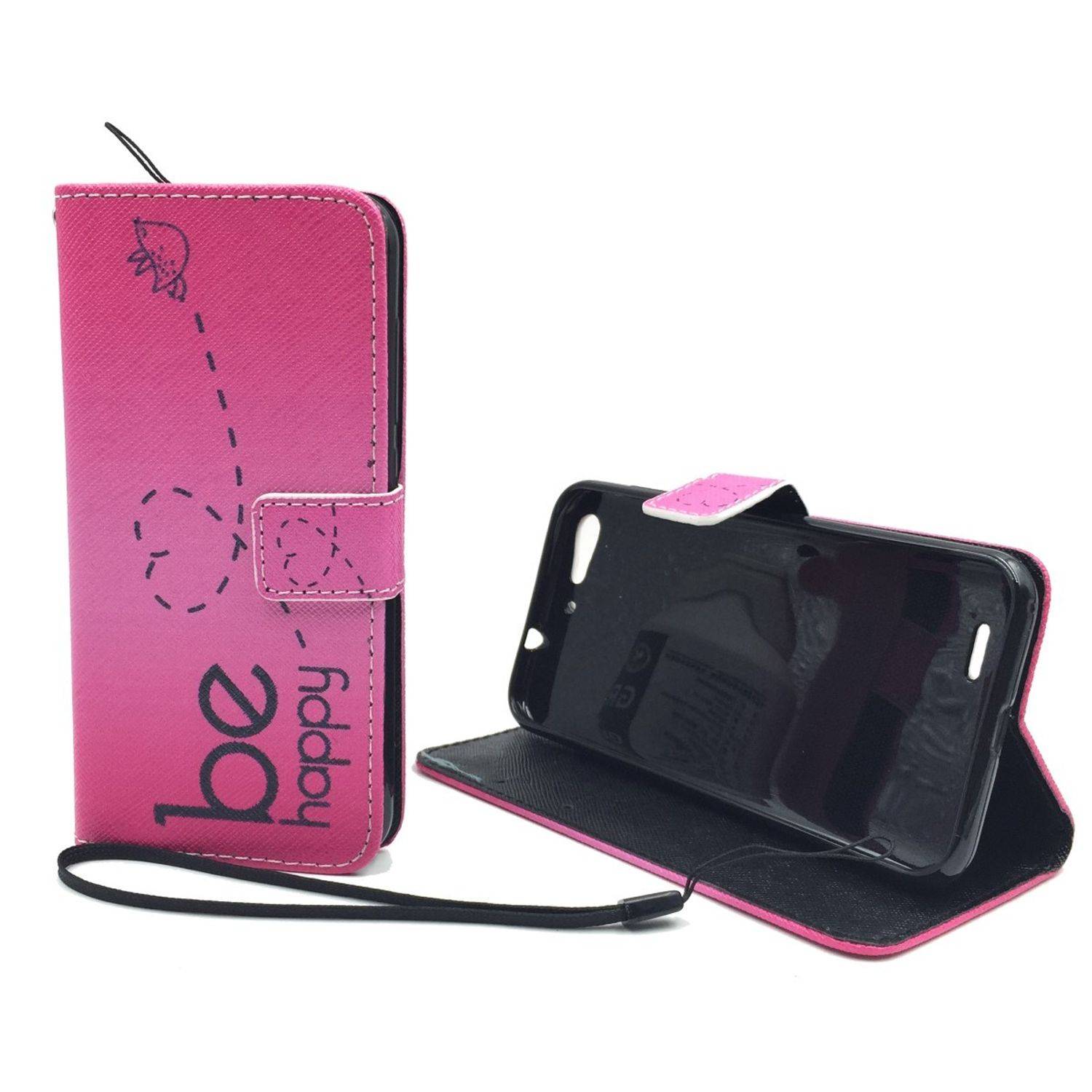 ZTE Blade V6 Handyhülle Bookcover Rosa