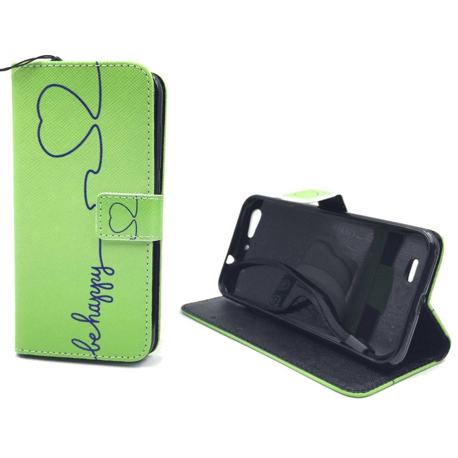 ZTE Blade V6 Handyhülle Bookcover Grün