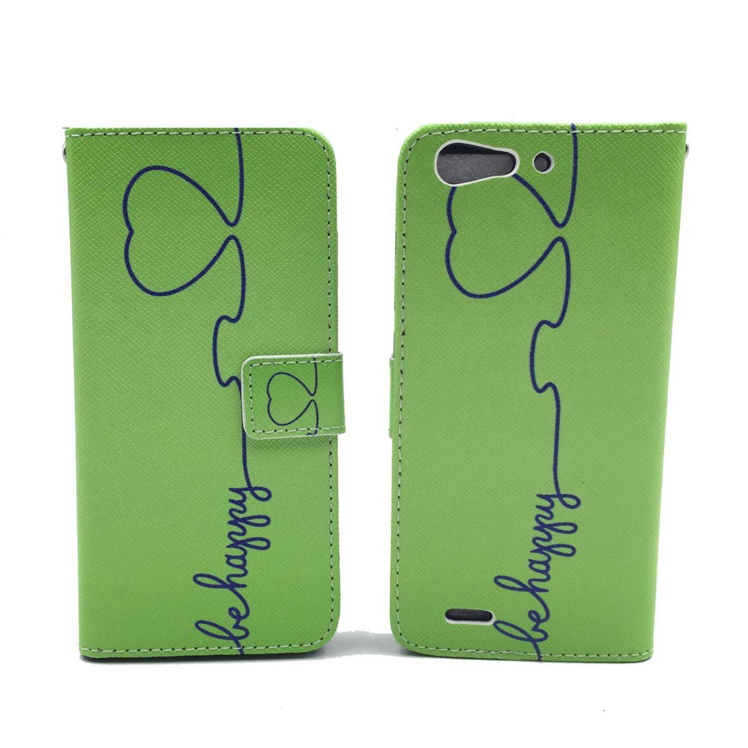 ZTE Blade V6 Handyhülle Bookcover Grün