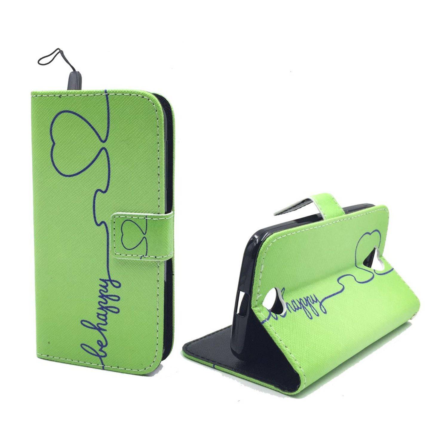 Acer Liquid Z330 Handyhülle Bookcover Grün