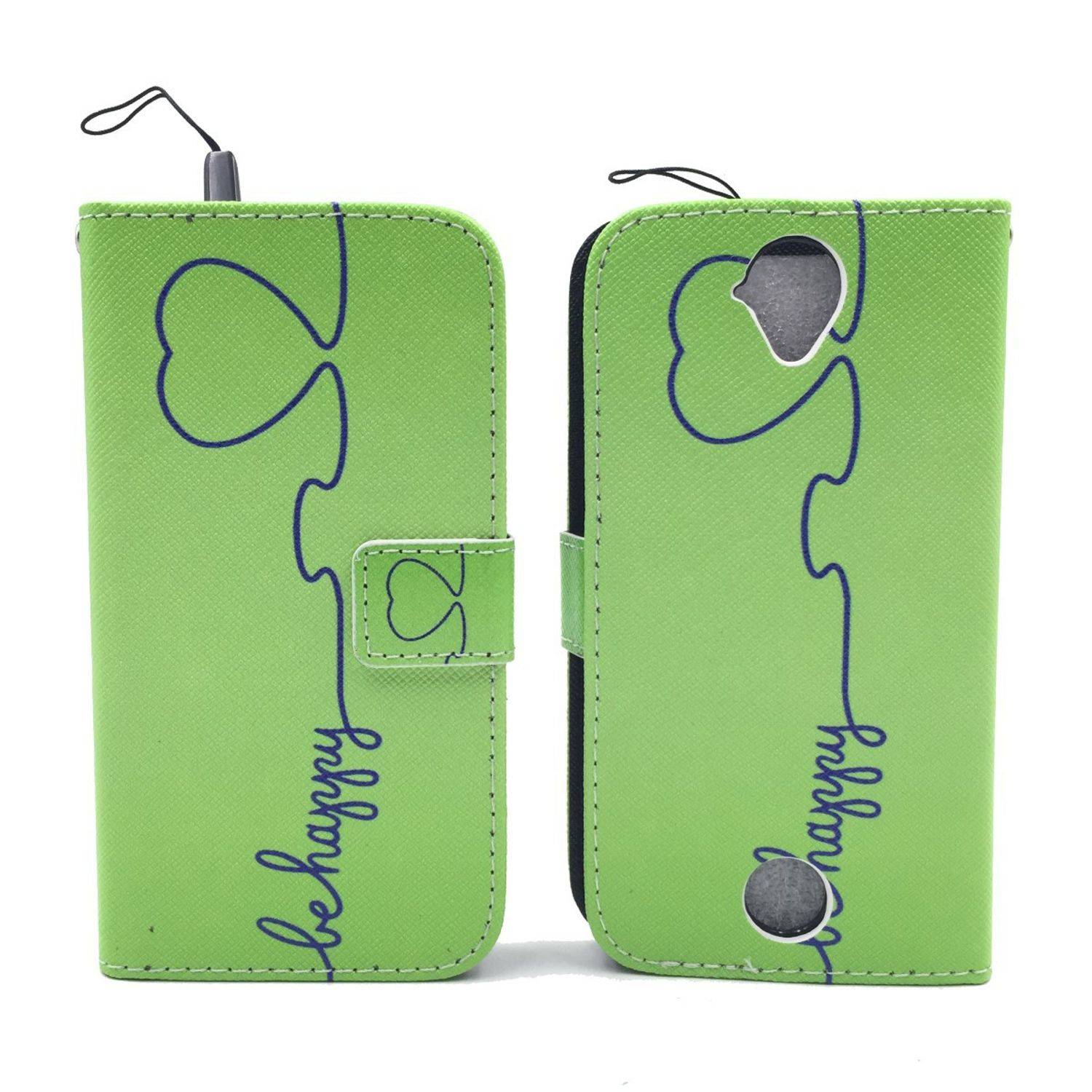 Acer Liquid Z330 Handyhülle Bookcover Grün