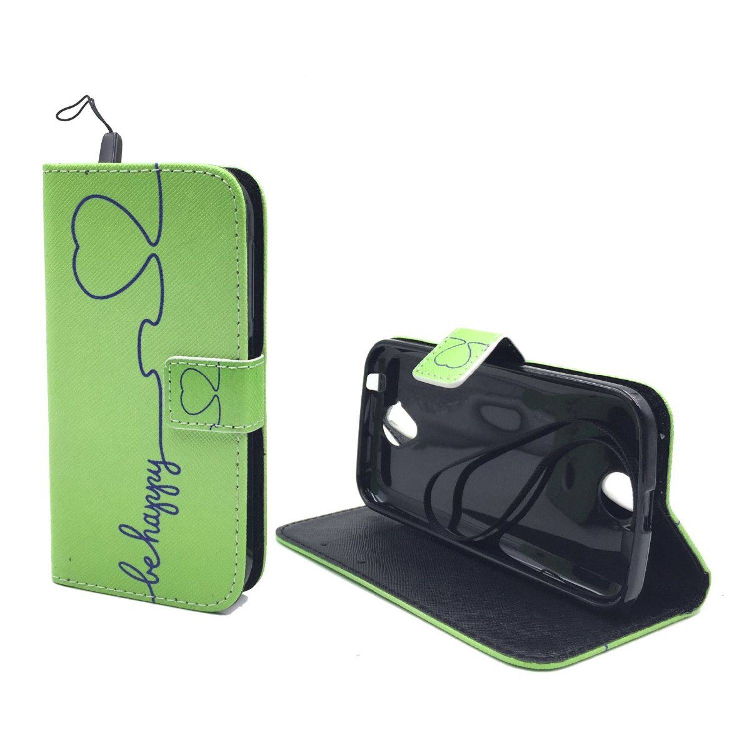 Acer Liquid Z330 Handyhülle Bookcover Grün