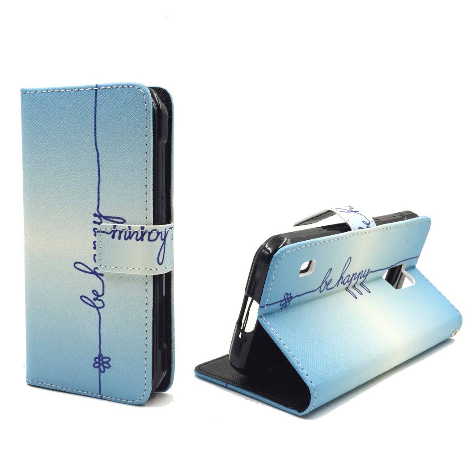 Samsung Galaxy S5 Active Handyhülle Bookcover Blau