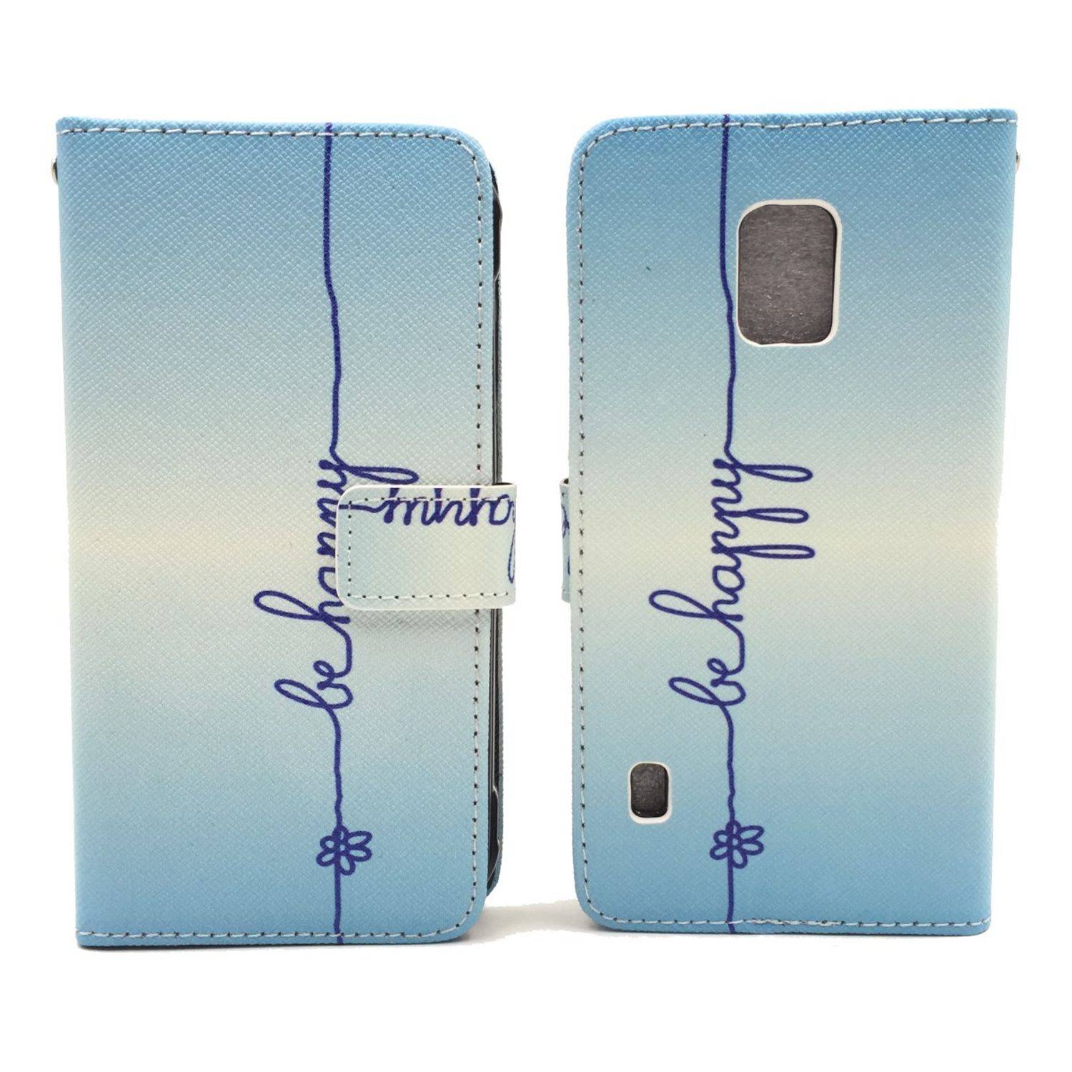 Samsung Galaxy S5 Active Handyhülle Bookcover Blau