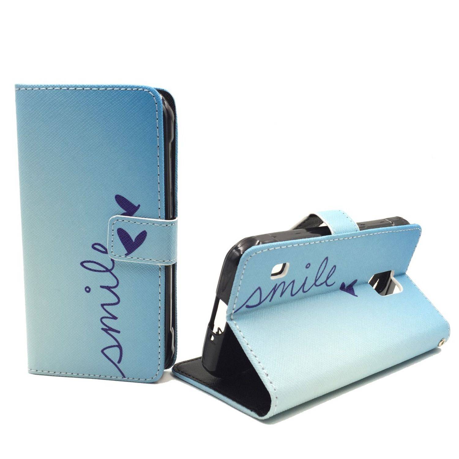 Samsung Galaxy S5 Active Handyhülle Bookcover Blau