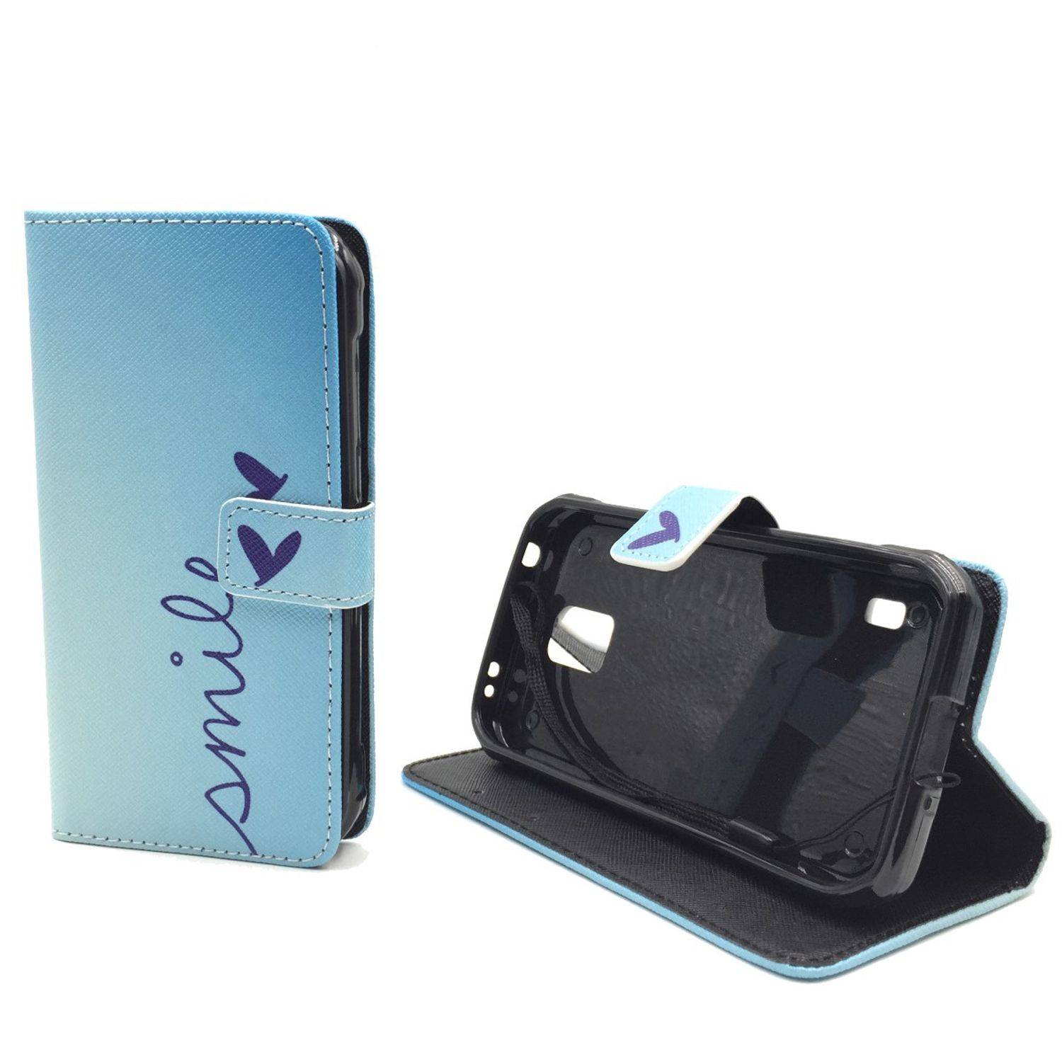 Samsung Galaxy S5 Active Handyhülle Bookcover Blau