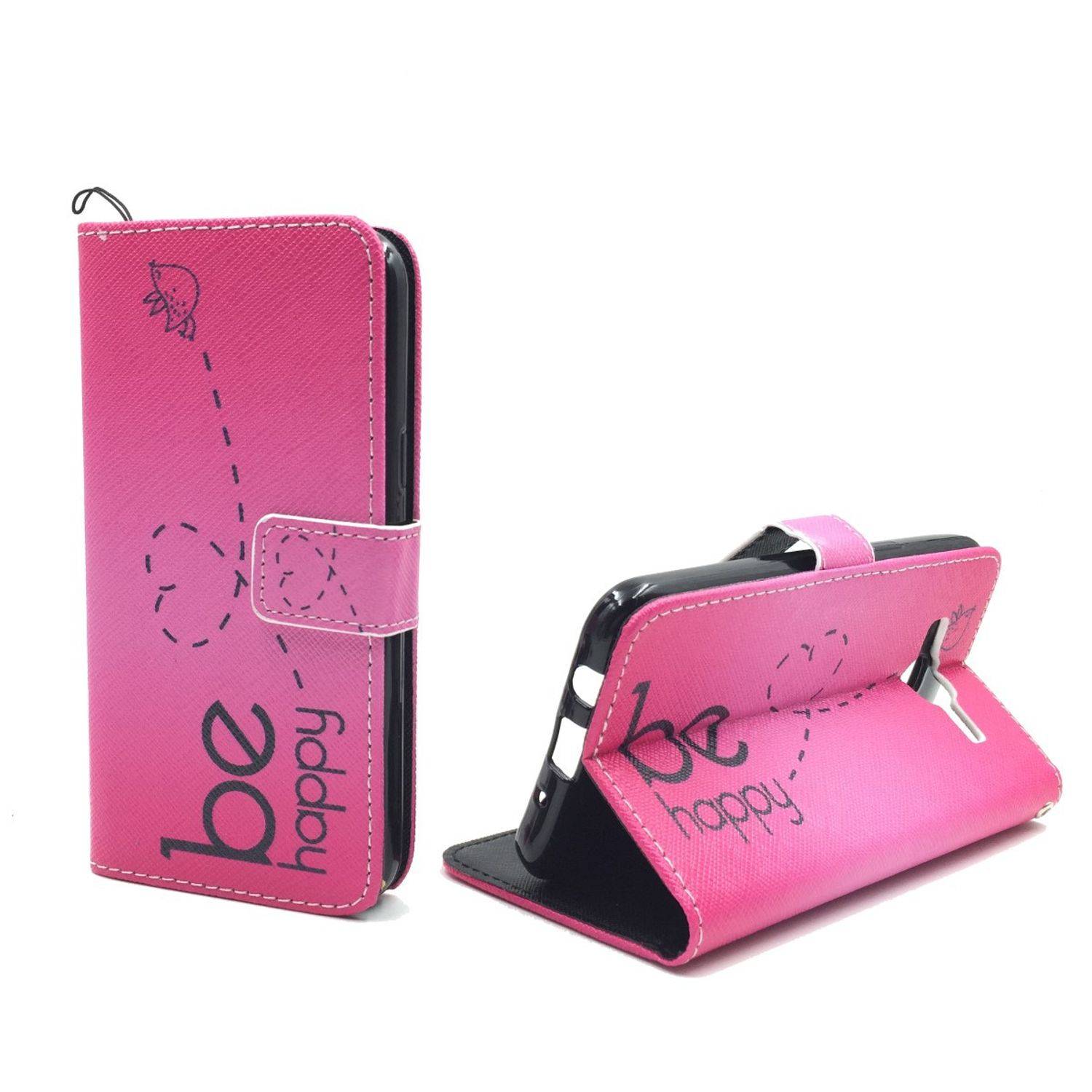 Samsung Galaxy J5 (2015) Handyhülle Bookcover Rosa