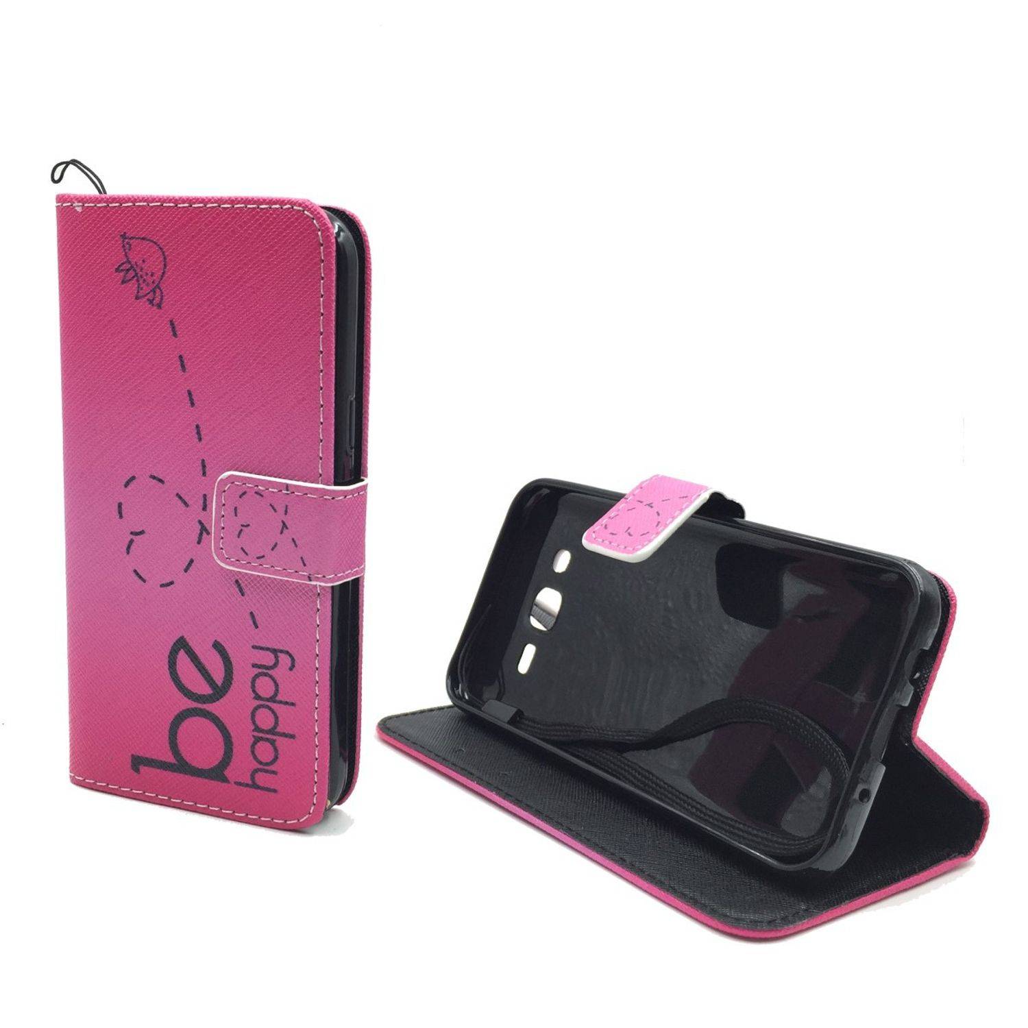 Samsung Galaxy J5 (2015) Handyhülle Bookcover Rosa