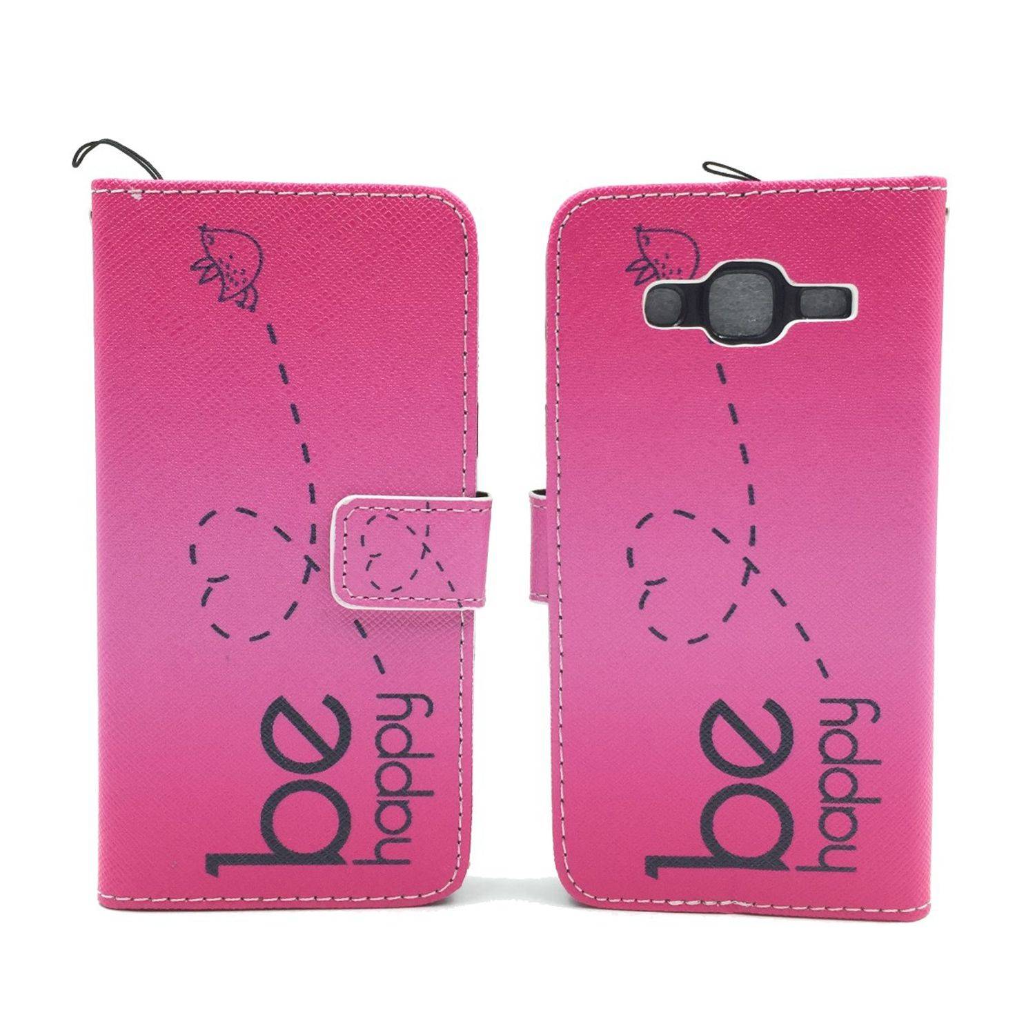 Samsung Galaxy J5 (2015) Handyhülle Bookcover Rosa