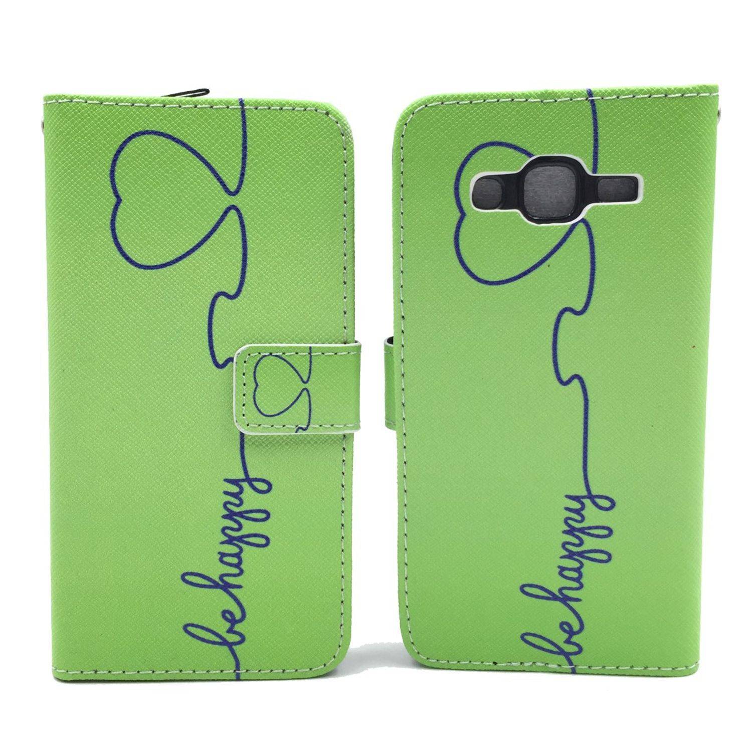 Samsung Galaxy J5 (2015) Handyhülle Bookcover Grün