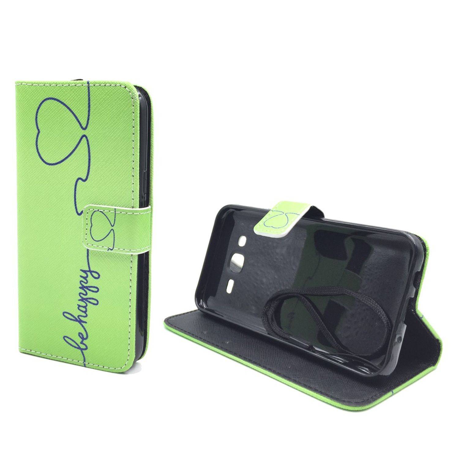 Samsung Galaxy J5 (2015) Handyhülle Bookcover Grün