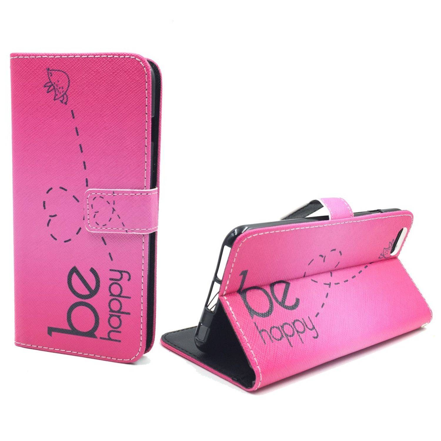 Apple iPhone 6 Plus / 6s Plus Handyhülle Bookcover Rosa