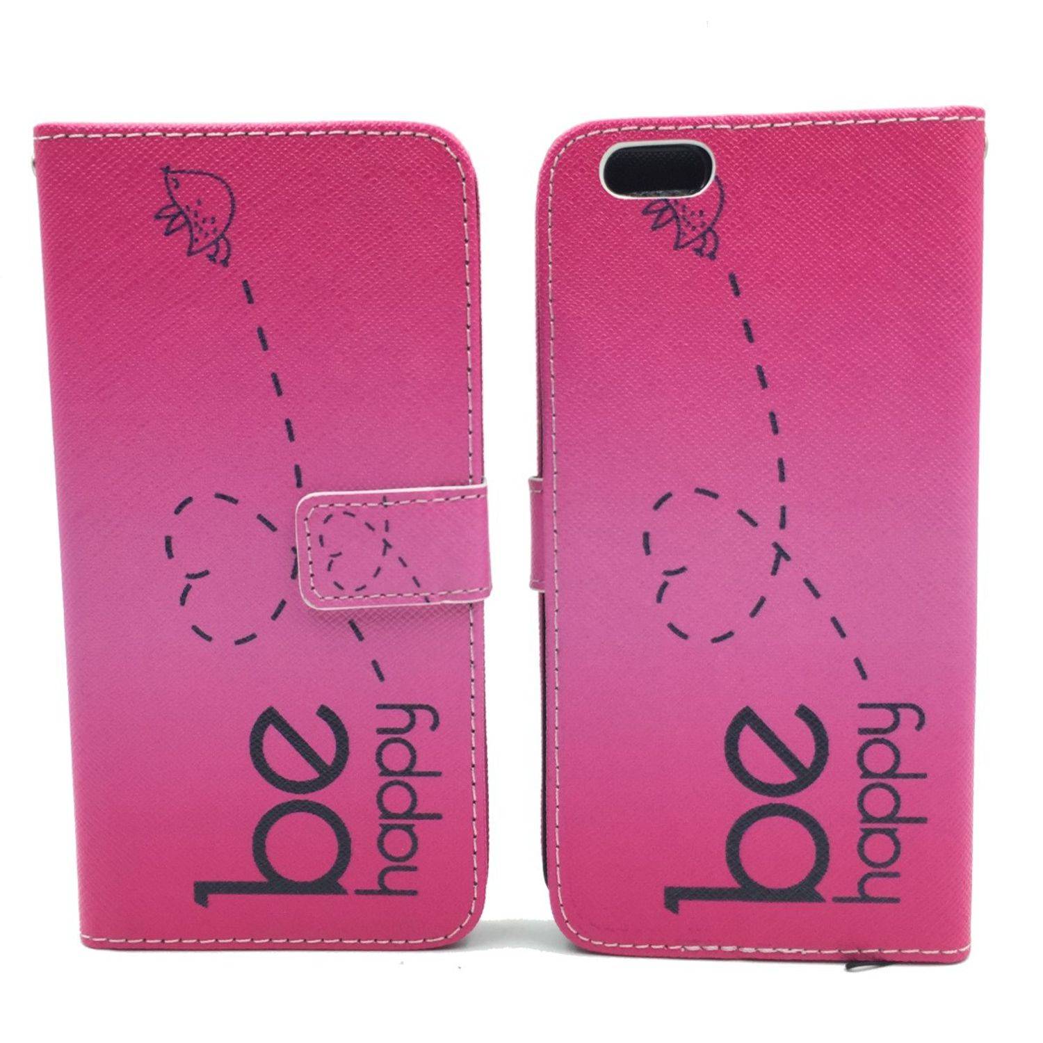 Apple iPhone 6 Plus / 6s Plus Handyhülle Bookcover Rosa