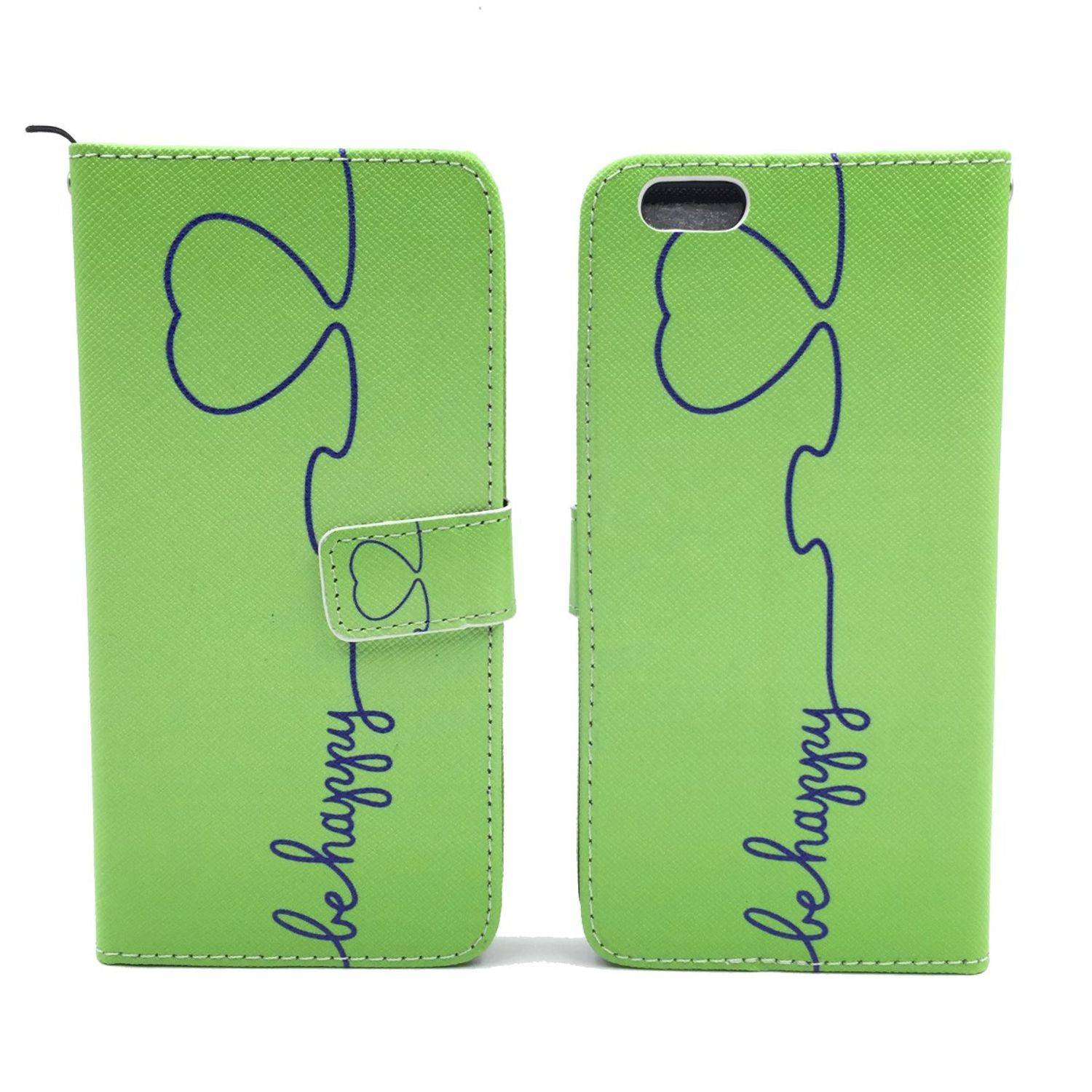 Apple iPhone 6 Plus / 6s Plus Handyhülle Bookcover Grün