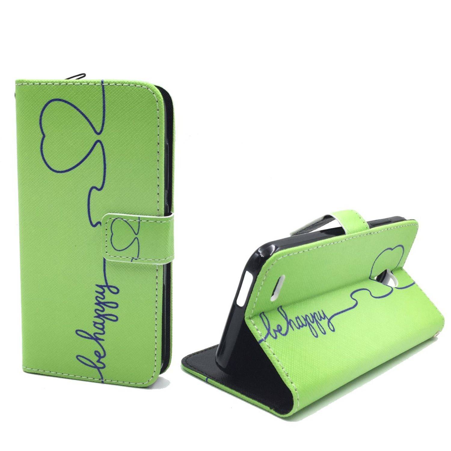 Vodafone Smart Prime 6 Handyhülle Bookcover Grün
