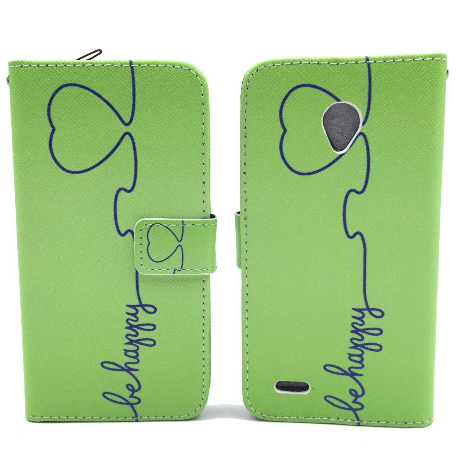 Vodafone Smart Prime 6 Handyhülle Bookcover Grün