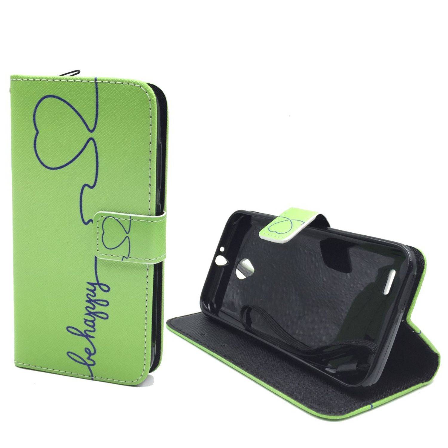 Vodafone Smart Prime 6 Handyhülle Bookcover Grün