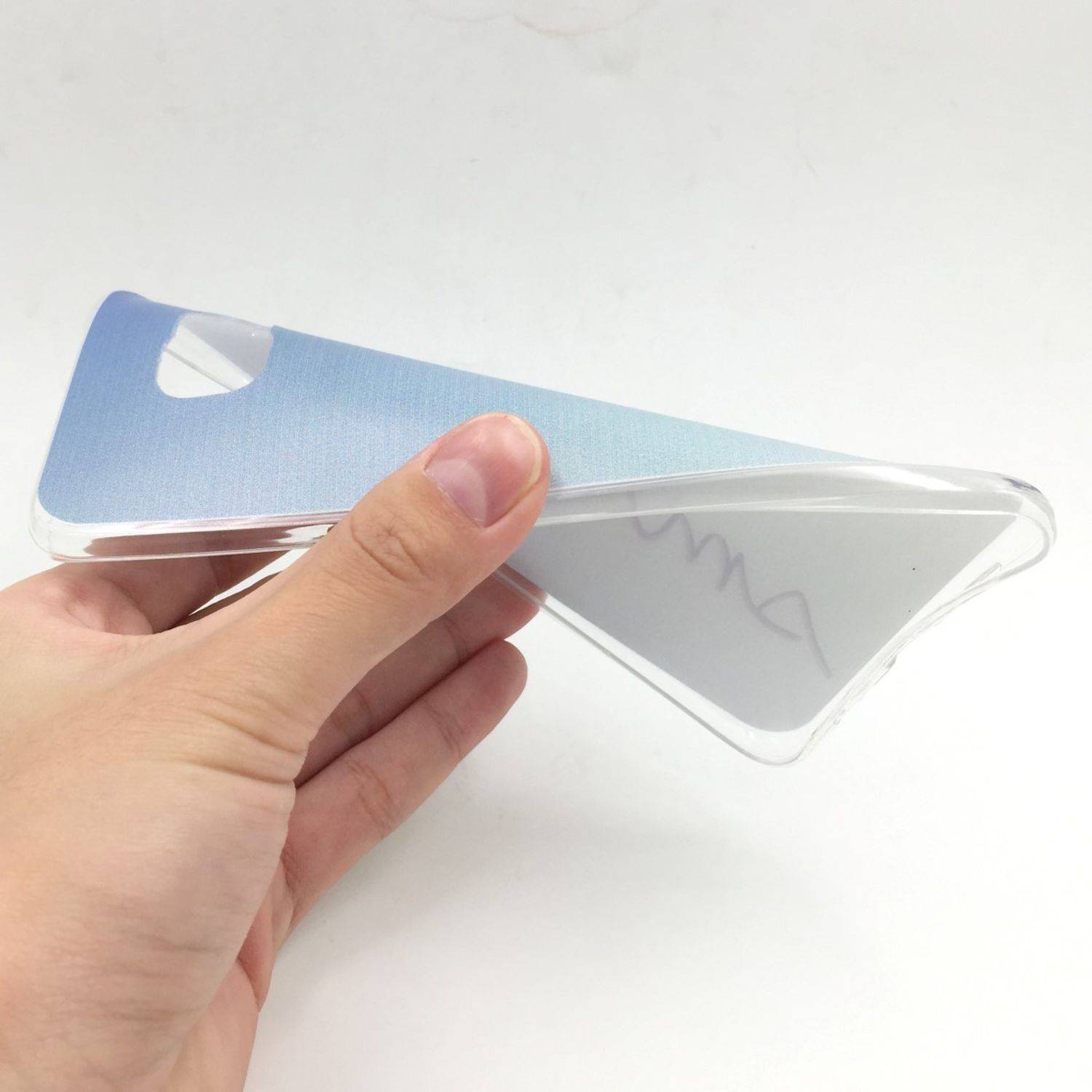 Samsung Galaxy S6 Edge Plus Handyhülle Backcover Blau