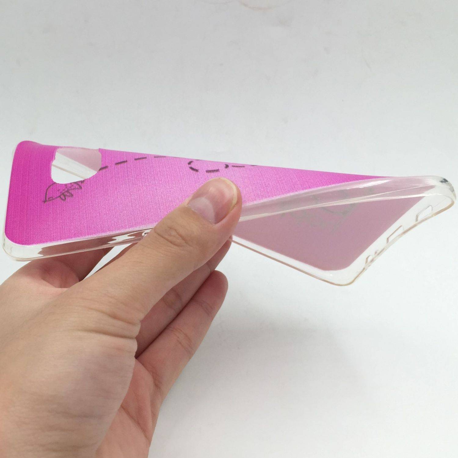 Samsung Galaxy S6 Edge Plus Handyhülle Backcover Rosa