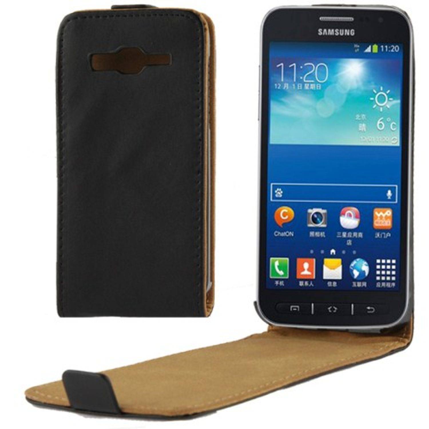 Samsung Galaxy S4 Active mini Handyhülle Backcover Schwarz