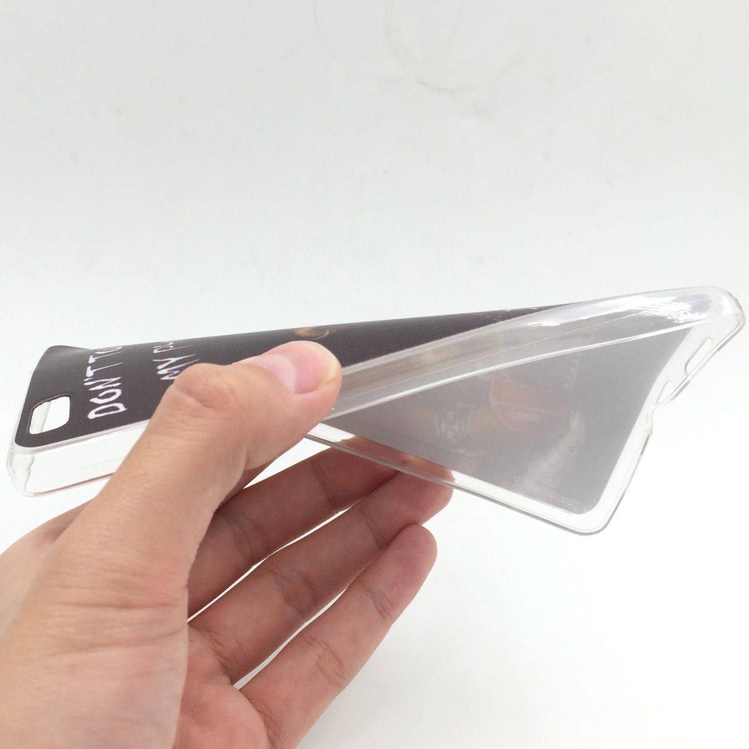 Huawei P8 Handyhülle Backcover Schwarz