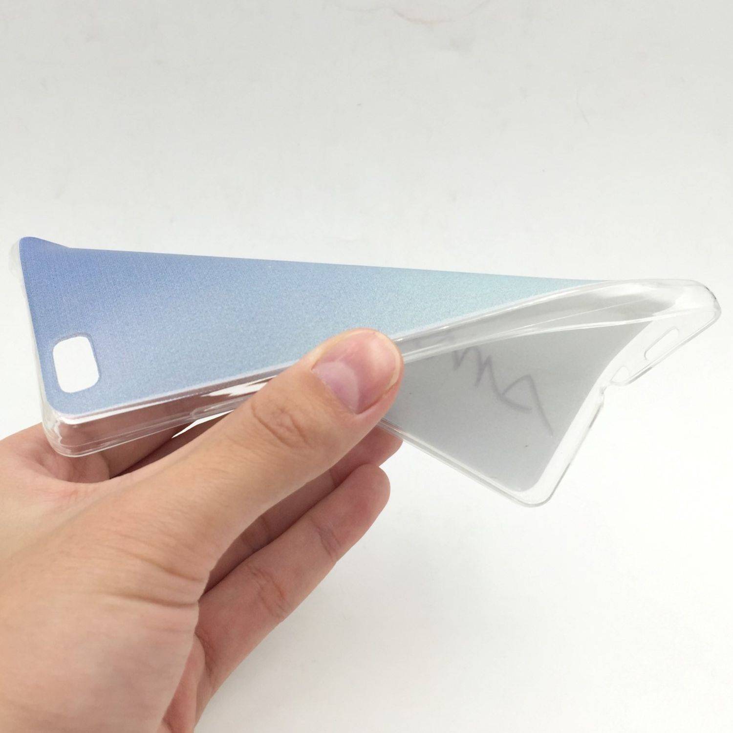 Huawei P8 Handyhülle Backcover Blau