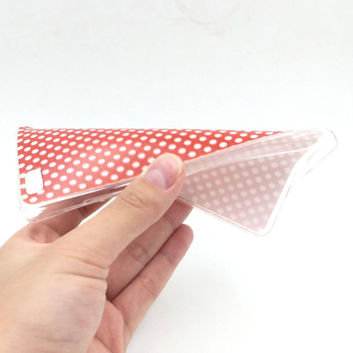 Huawei P8 Handyhülle Backcover Rot