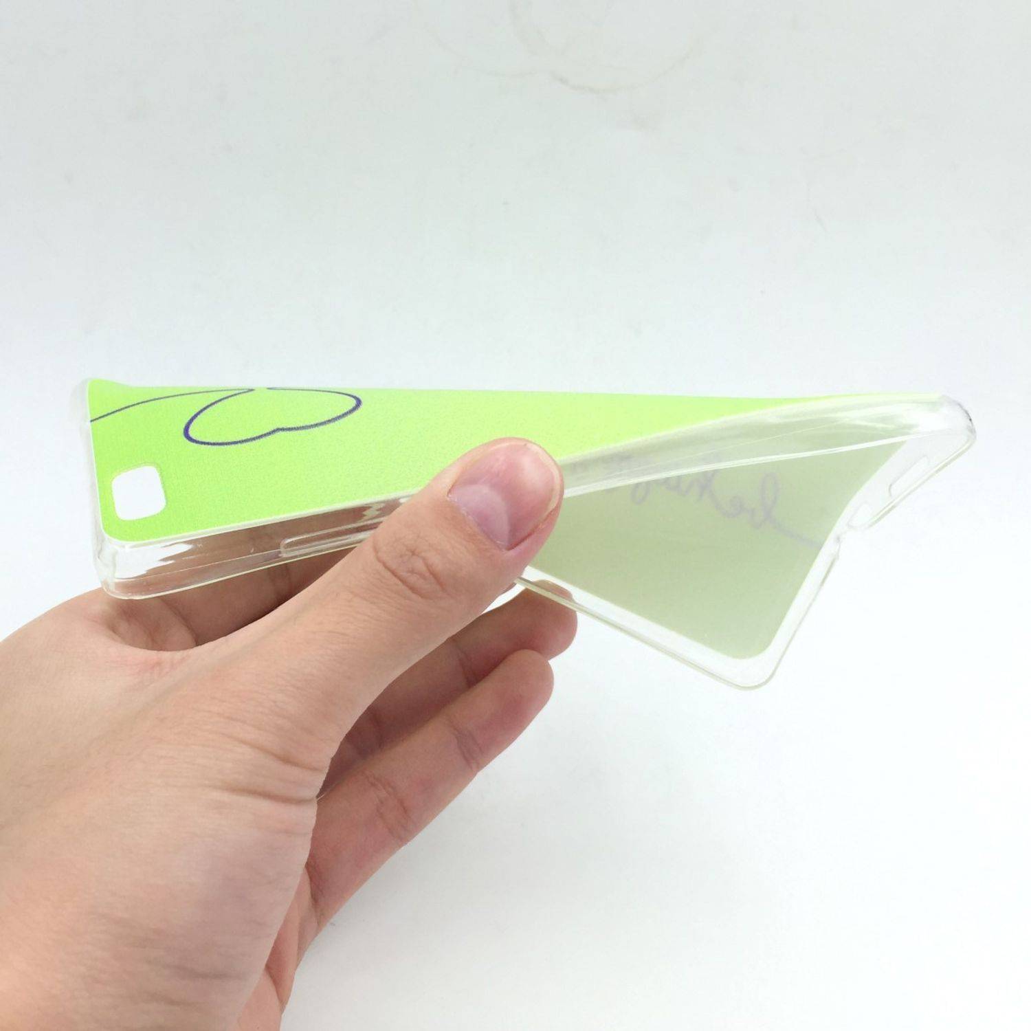 Huawei P8 Handyhülle Backcover Grün