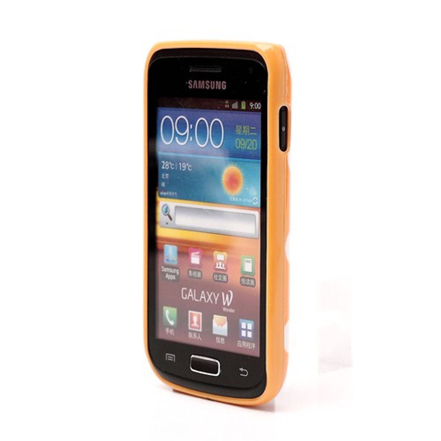 Samsung Galaxy W i8150 Handyhülle Backcover Grün