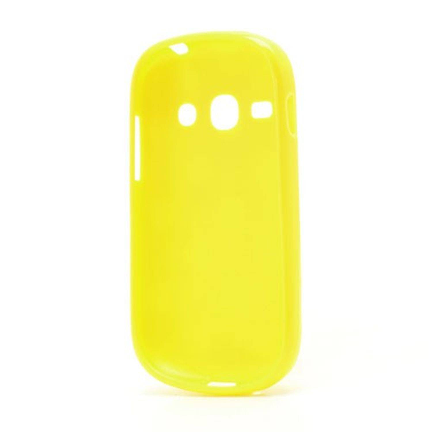 Samsung Galaxy Fame S6810 Handyhülle Backcover Gelb
