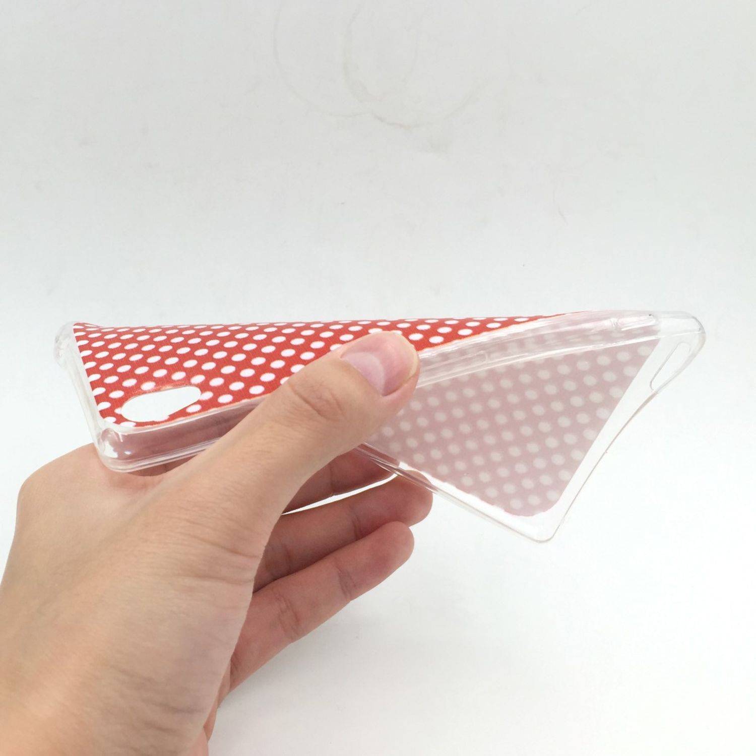 Sony Xperia M4 Aqua Handyhülle Backcover Rot