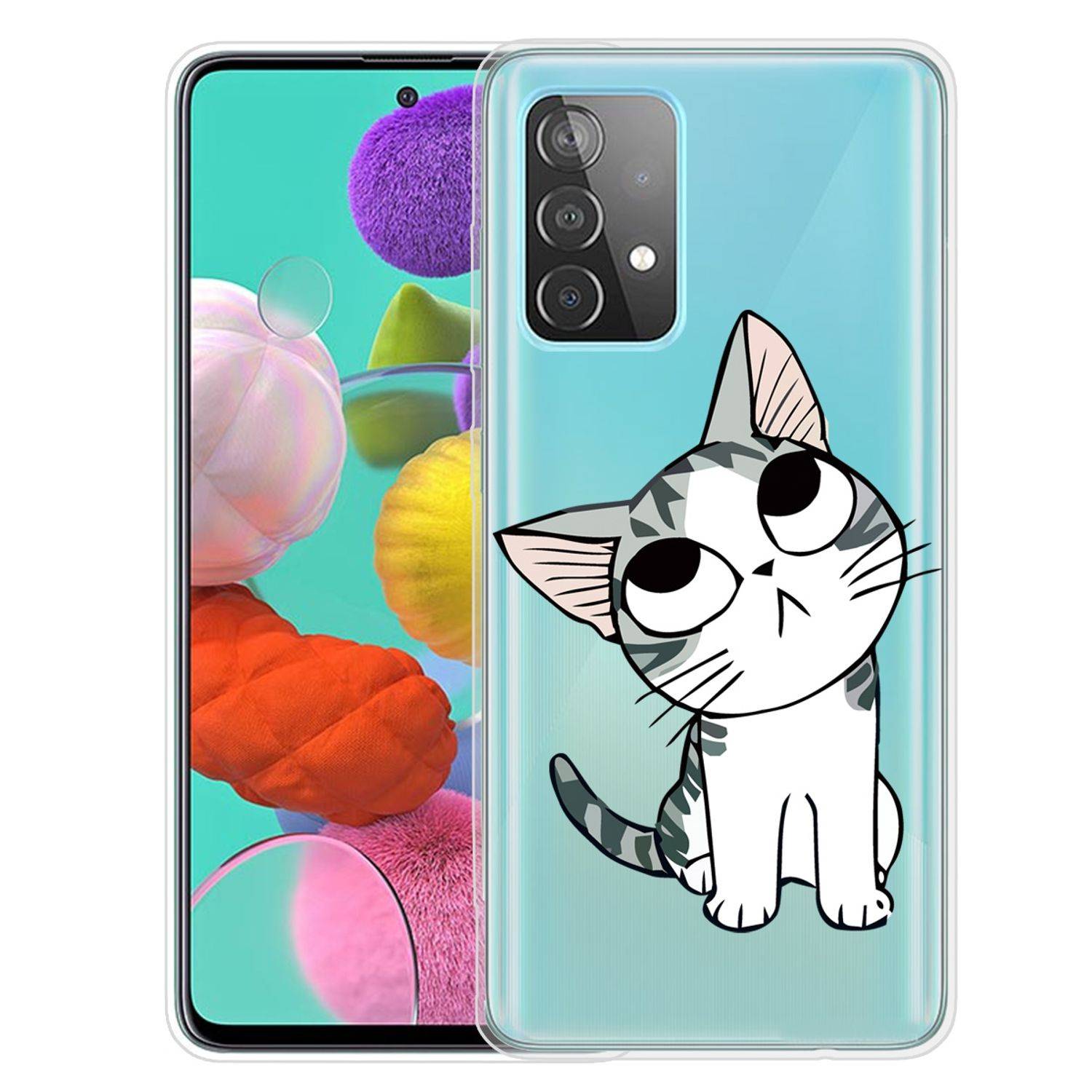 Hülle kompatibel mit Samsung Galaxy A52 4G / 5G / A52s Kunststoff Soft Handyhülle - Handy Case Transparent