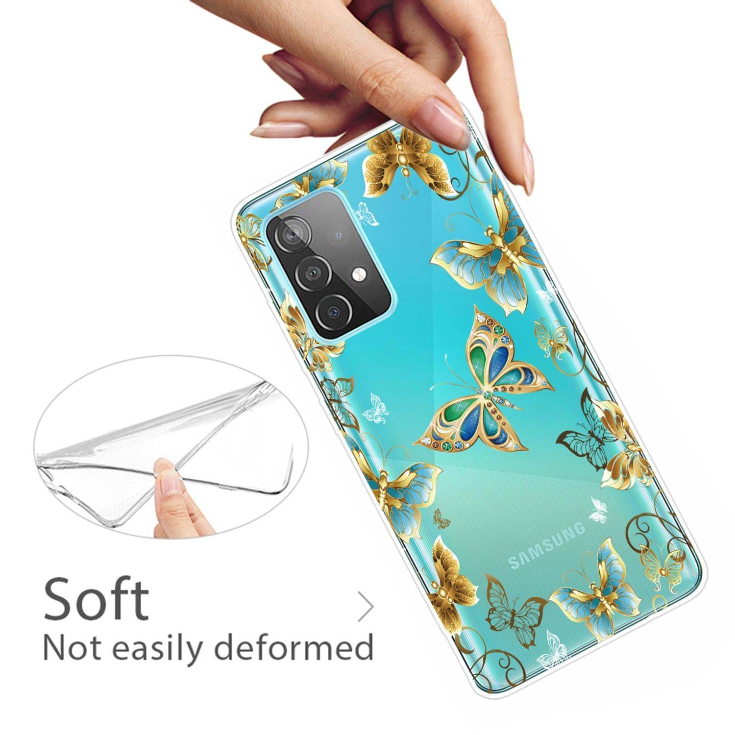 Hülle kompatibel mit Samsung Galaxy A52 4G / 5G / A52s Kunststoff Soft Handyhülle - Handy Case Transparent