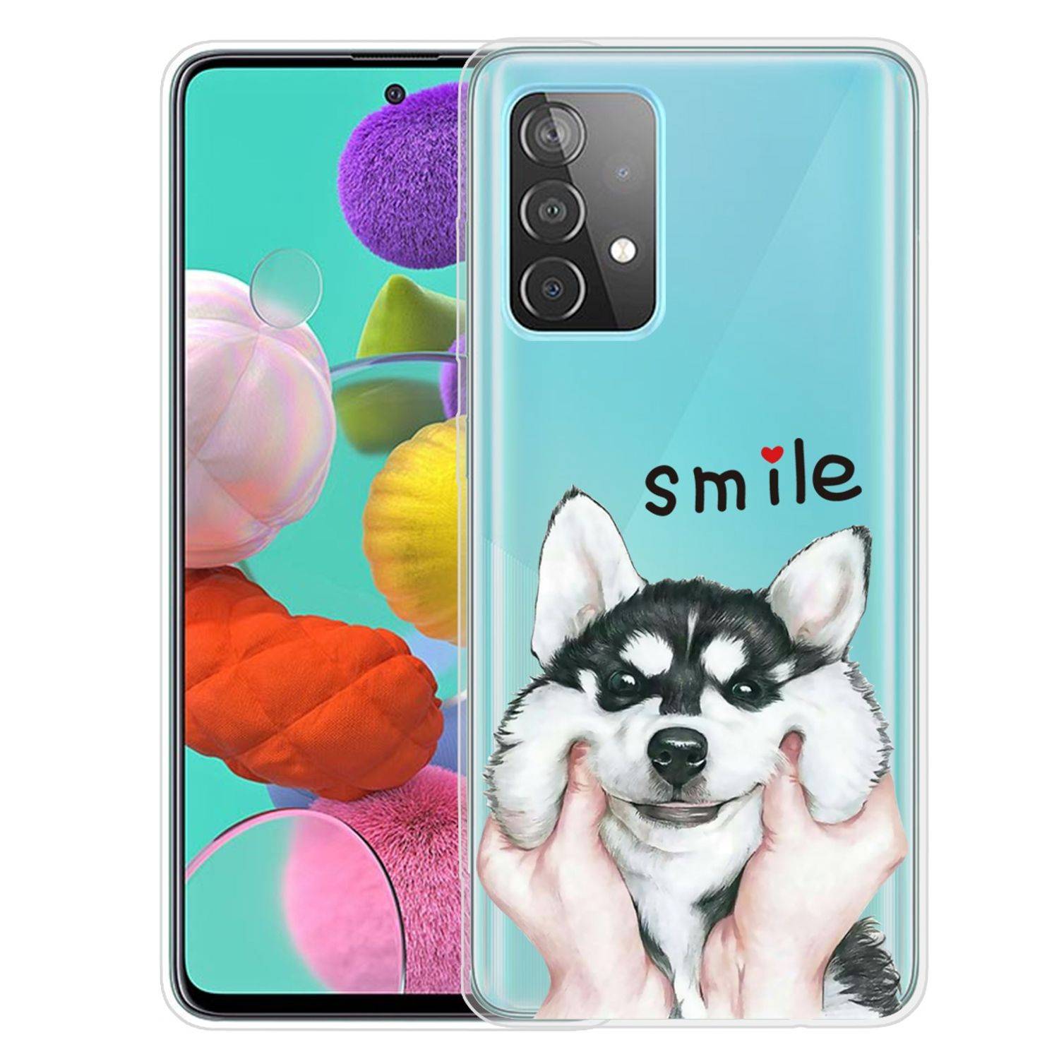 Samsung Galaxy A72 5G Handyhülle Backcover Transparent
