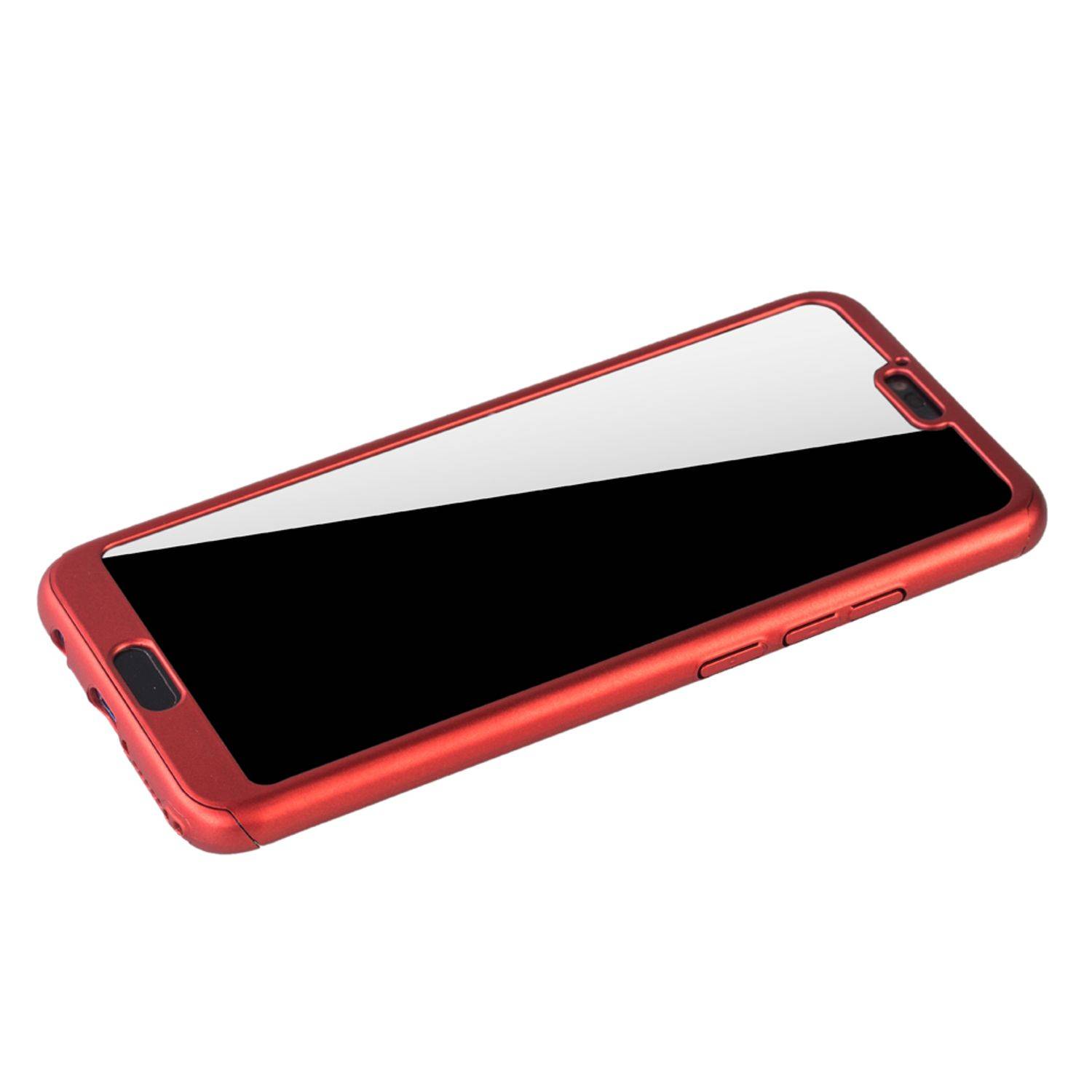 Huawei Honor 10 Handyhülle 360 Grad Schutz Full Cover Rot