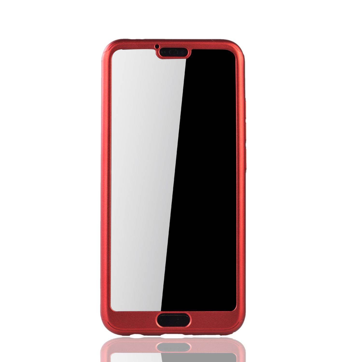 Huawei Honor 10 Handyhülle 360 Grad Schutz Full Cover Rot