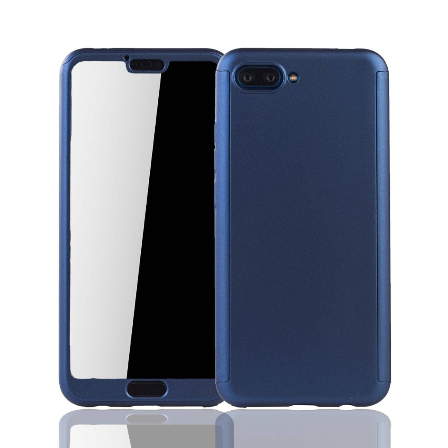 Huawei Honor 10 Handyhülle 360 Grad Schutz Full Cover Blau