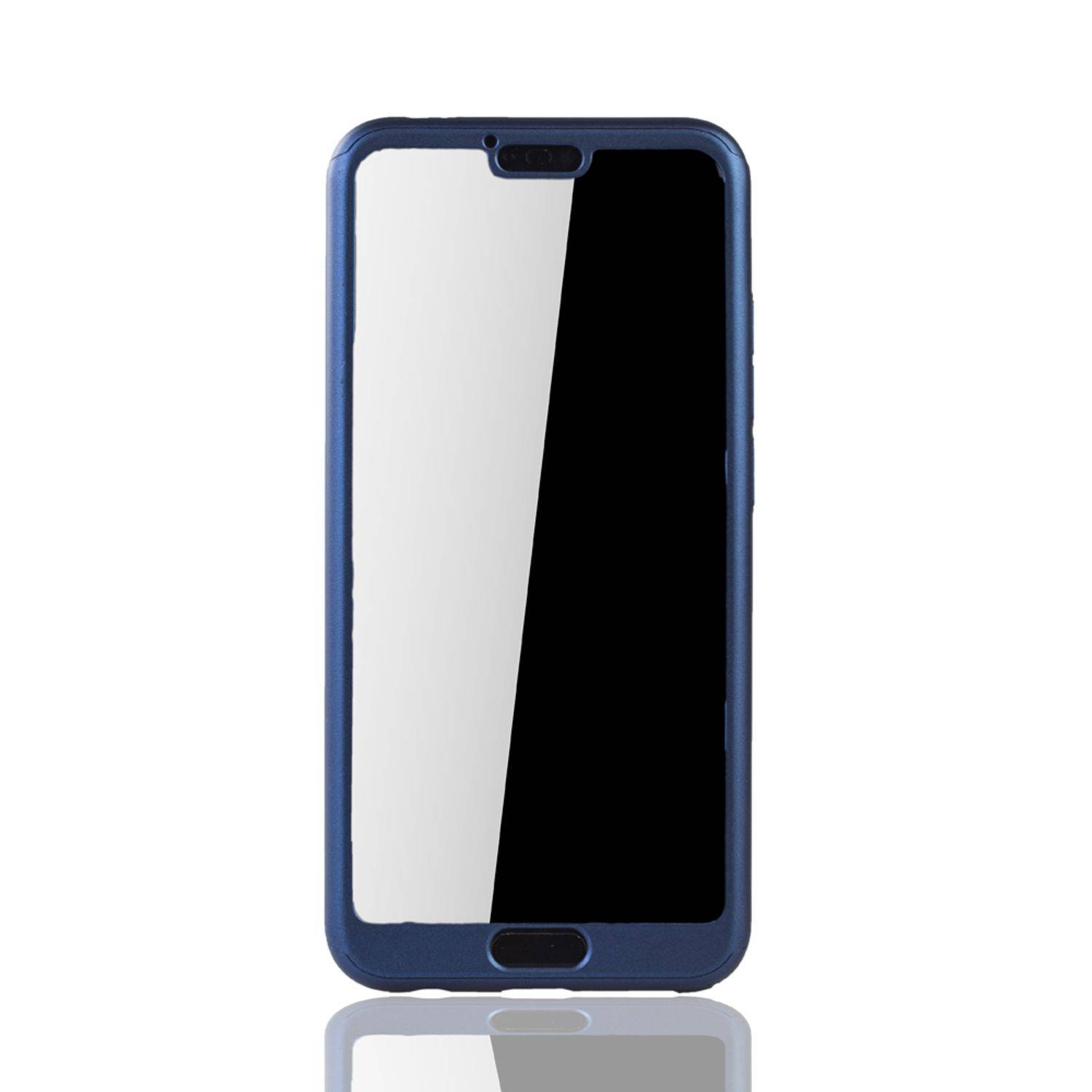 Huawei Honor 10 Handyhülle 360 Grad Schutz Full Cover Blau