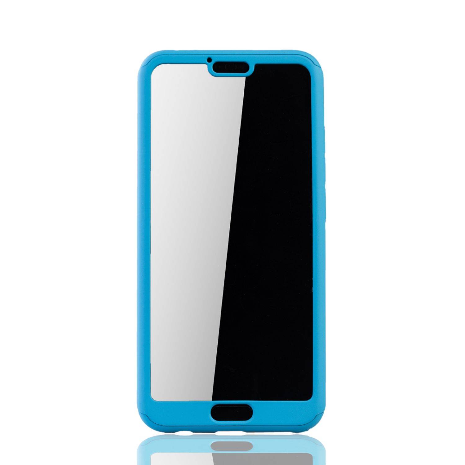 Huawei Honor 10 Handyhülle 360 Grad Schutz Full Cover Blau