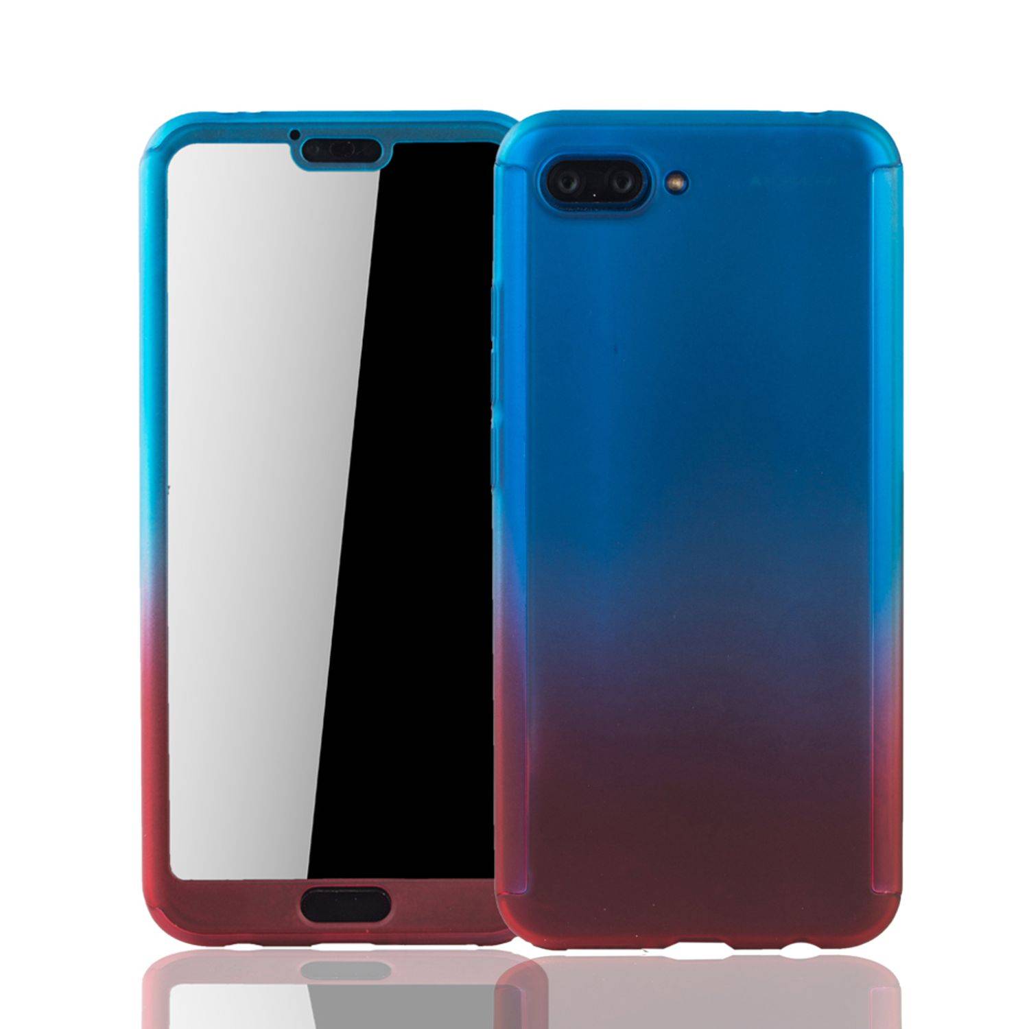 Huawei Honor 10 Handyhülle 360 Grad Schutz Full Cover Mehrfarbig