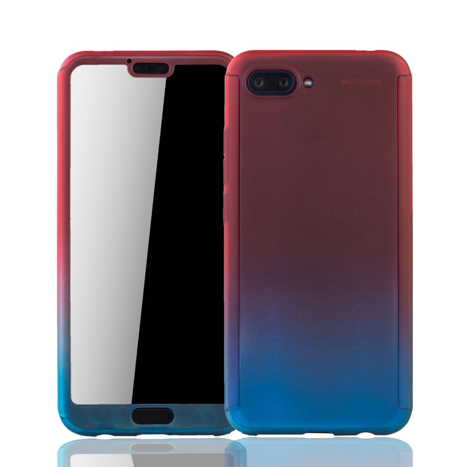 Huawei Honor 10 Handyhülle 360 Grad Schutz Full Cover Mehrfarbig