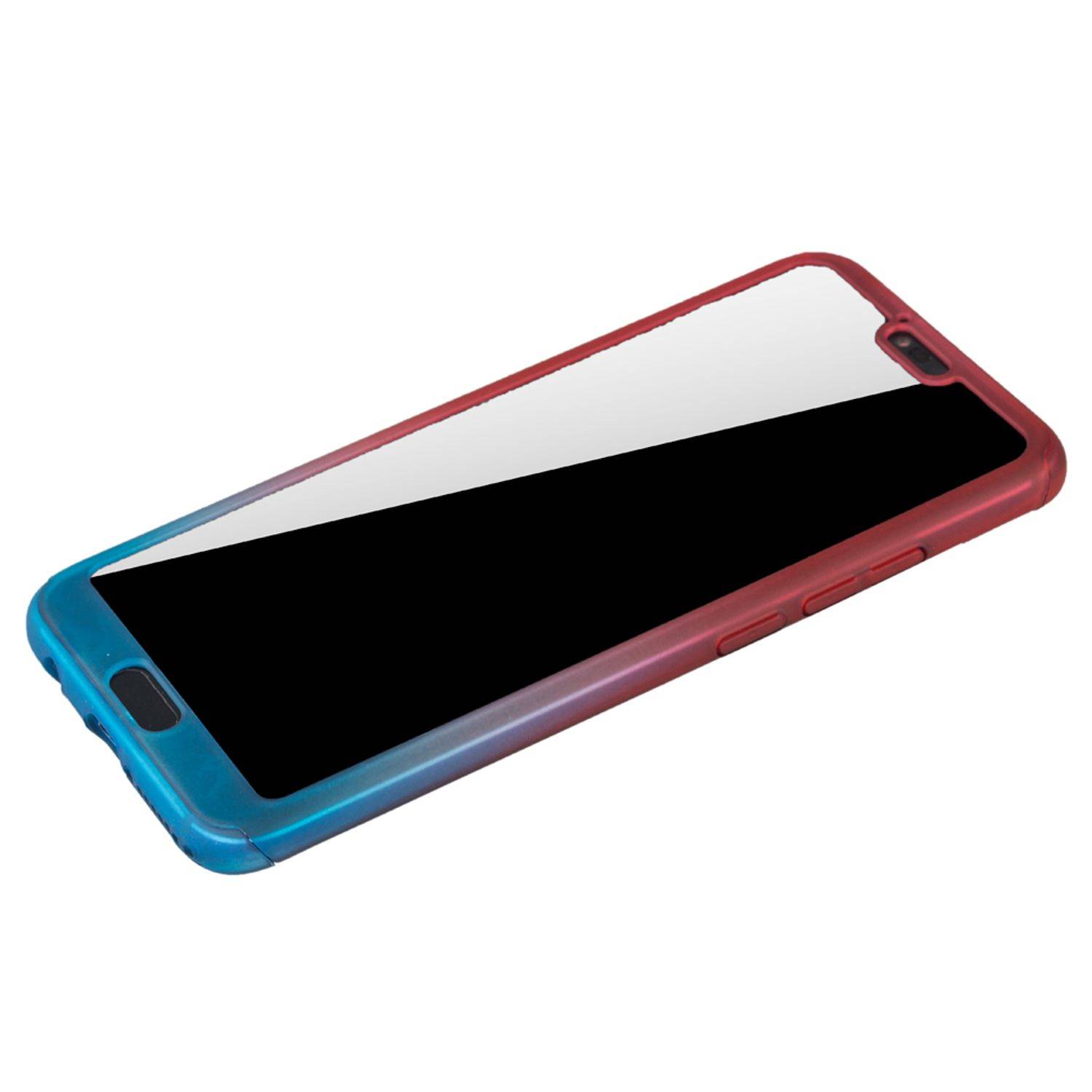 Huawei Honor 10 Handyhülle 360 Grad Schutz Full Cover Mehrfarbig