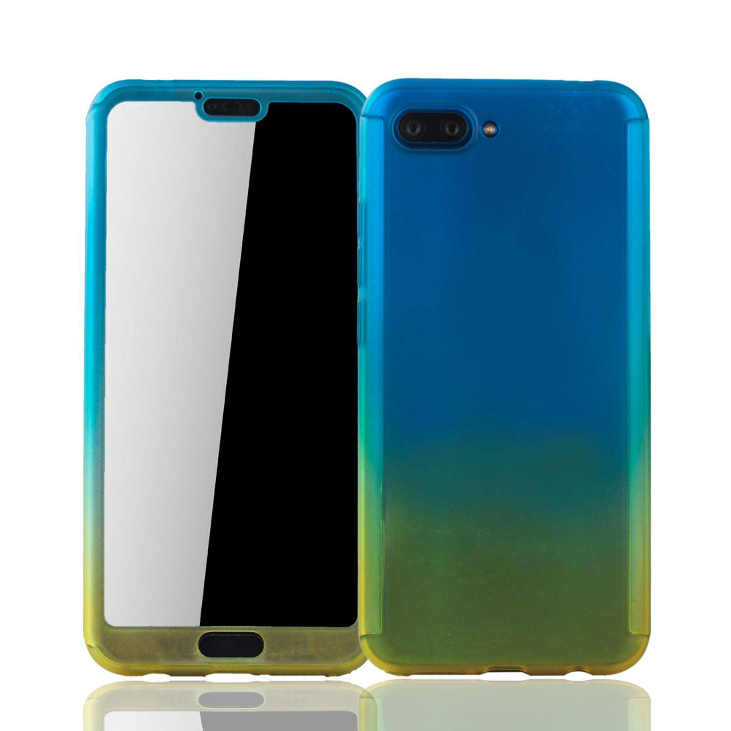 Huawei Honor 10 Handyhülle 360 Grad Schutz Full Cover Mehrfarbig