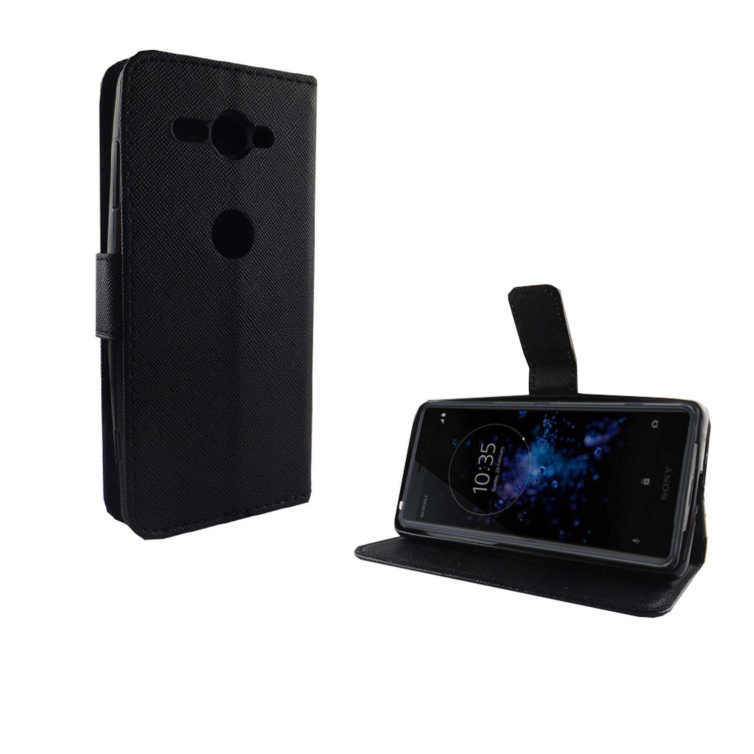 Sony Xperia XZ2 Compact Handyhülle Bookcover Schwarz