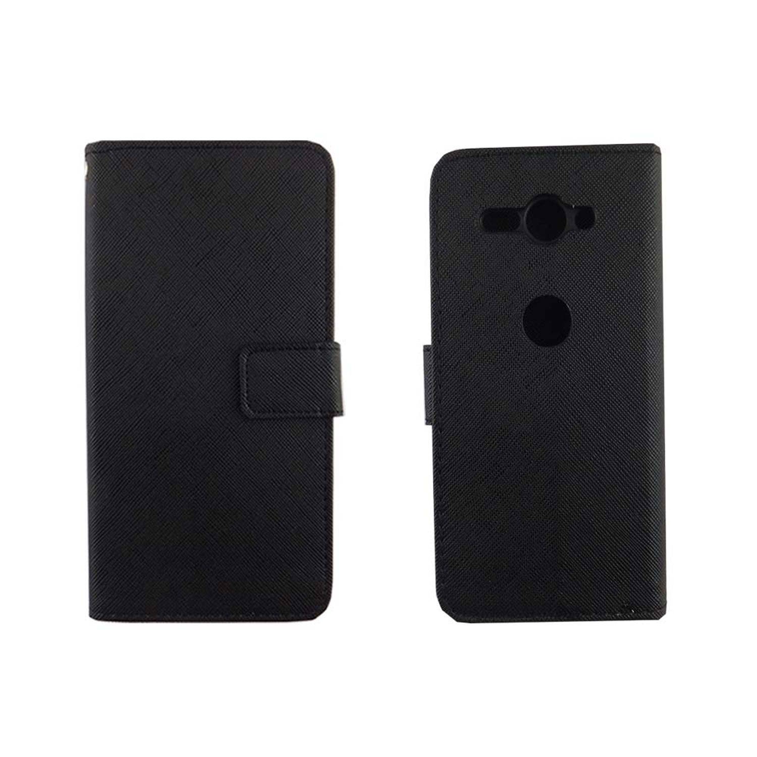Sony Xperia XZ2 Compact Handyhülle Bookcover Schwarz